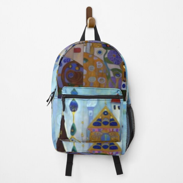 Item preview, Klimt Style Whimsical Little House designed and sold by bipolarvirgoart.