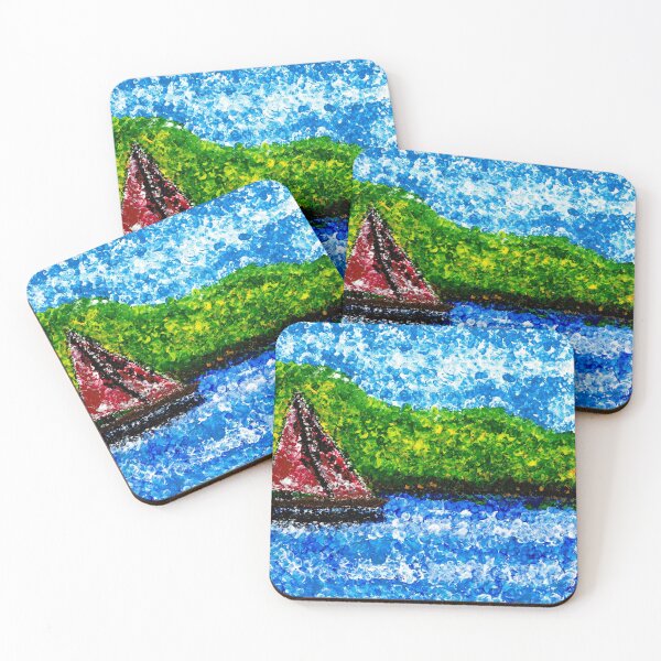 Item preview, A pointillism lake! designed and sold by dawnsm.