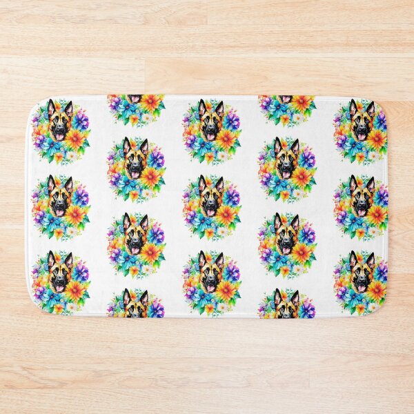 Item preview, Floral Belgian Malinois Face designed and sold by TheAnimalZ00.
