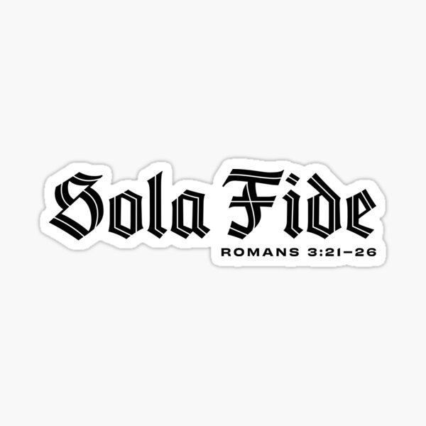 Vista previa del artículo con la obra «Sola Fide Inglés antiguo personalizado», diseñado y vendido por 2fivequotes.
