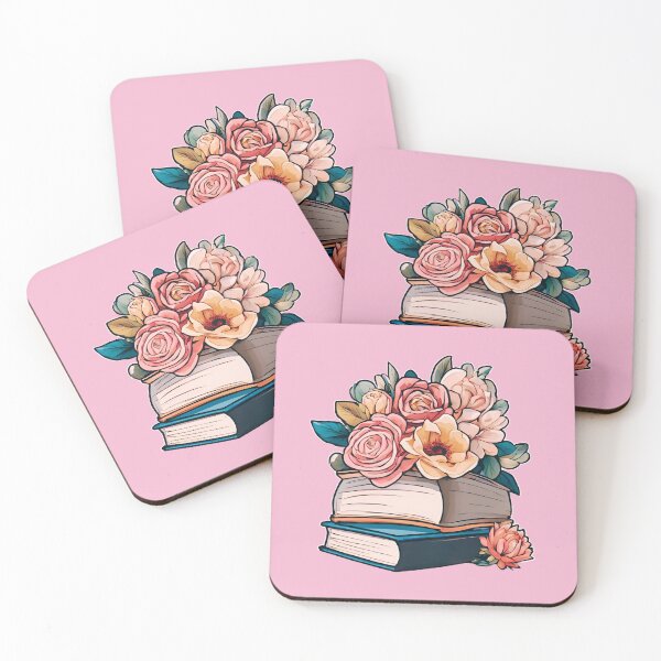 Item preview, Books and Flowers, Cute Watercolor  designed and sold by FarmOfCuties.