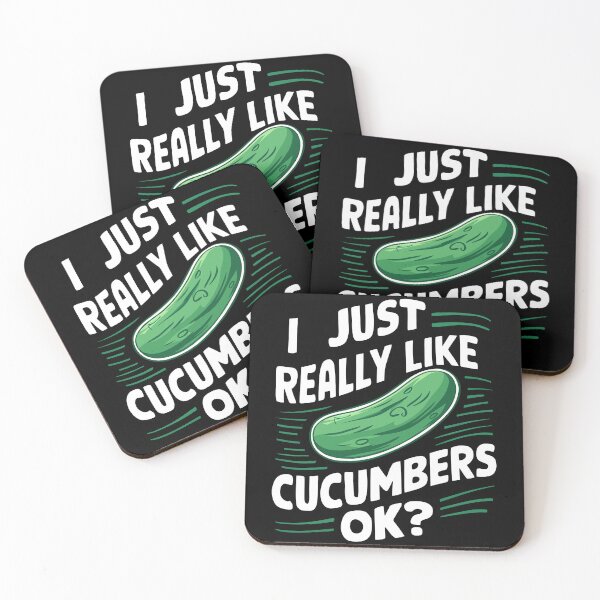 Item preview, I Just Really Like Cucumbers OK? Funny Cucumber Design designed and sold by Quirky Shirts.