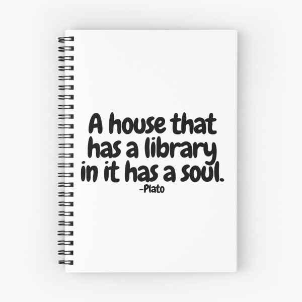 Item preview, A house that has a library in it has a soul.  designed and sold by CharmStudio.