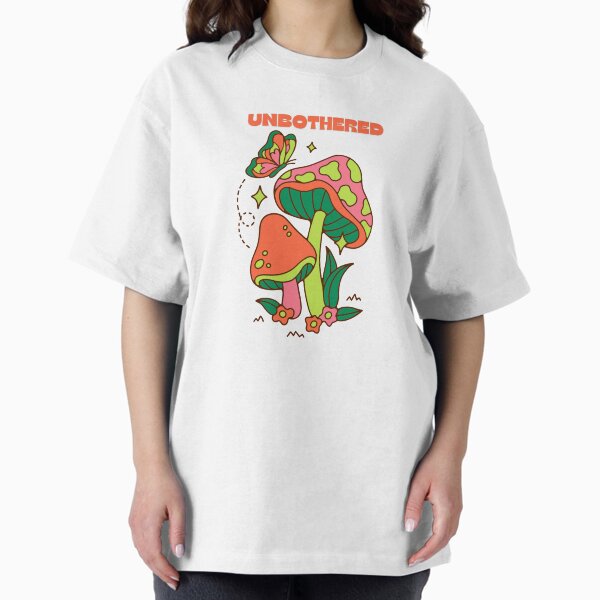Item preview, Butterfly and Mushrooms Unbothered 2024 designed and sold by CrucialDesigns.