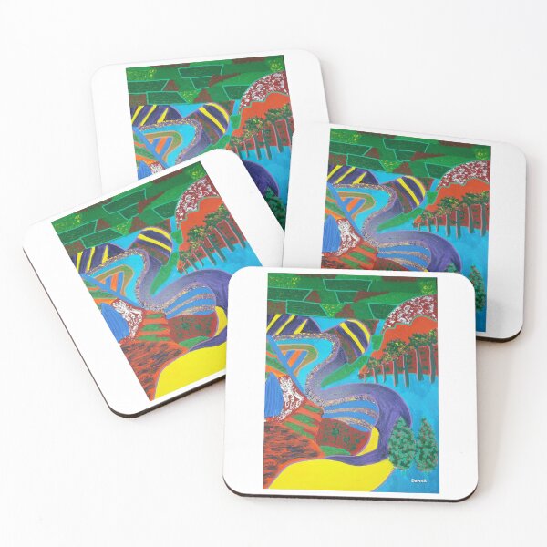Item preview, Colourful and Abstract Landscape designed and sold by dawnsm.