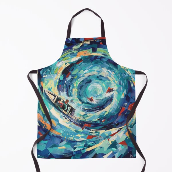 Item preview, Rafters tackling swirling waters geometric patterns Active Outdoors Inspired Art designed and sold by CDC40.