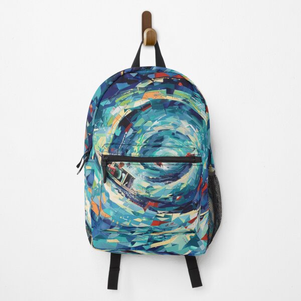 Item preview, Rafters tackling swirling waters geometric patterns Active Outdoors Inspired Art designed and sold by CDC40.