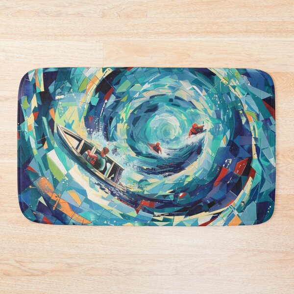 Item preview, Rafters tackling swirling waters geometric patterns Active Outdoors Inspired Art designed and sold by CDC40.