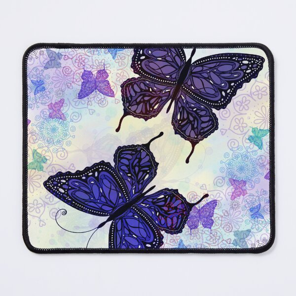 Item preview, A Purple Butterfly and a Blue Butterfly floating in a dream designed and sold by MichCortez9.