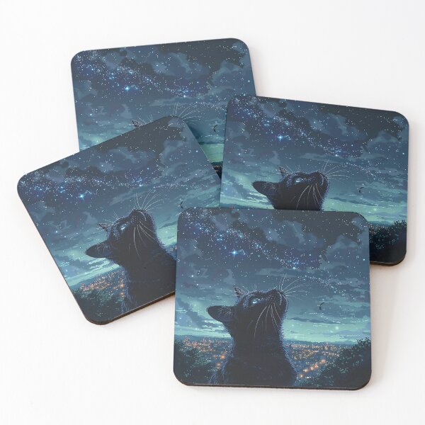 Item preview, Midnight City Cat Shadow designed and sold by Christian Weiss.