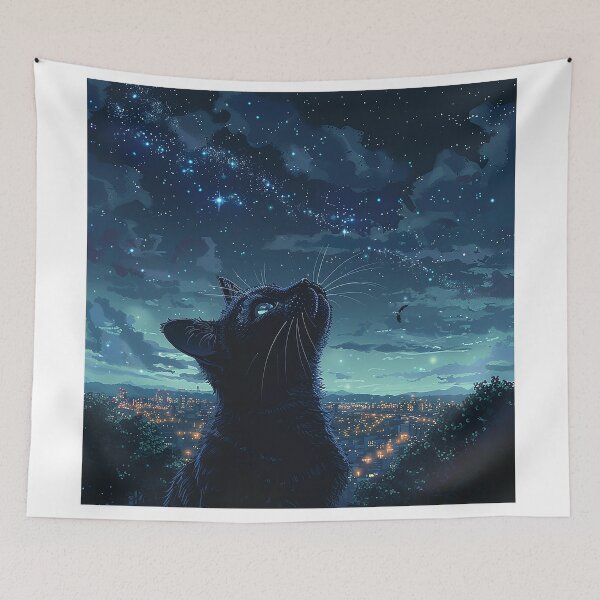 Item preview, Midnight City Cat Shadow designed and sold by Christian Weiss.