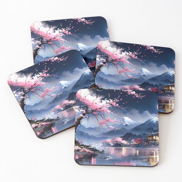 Item preview, Cherry Blossoms Lakeside - 02 designed and sold by KolosalPrints.