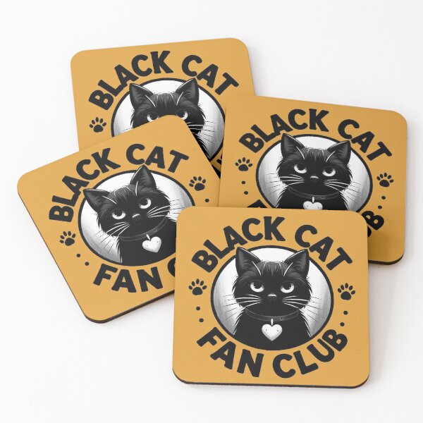 Item preview, Black Cat Fan Club designed and sold by Vkinsify.