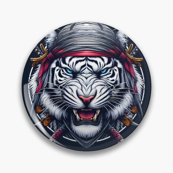 Item preview, MR. FURIOUS WHITE TIGER - The Ninja's Claws designed and sold by MarkMotta.