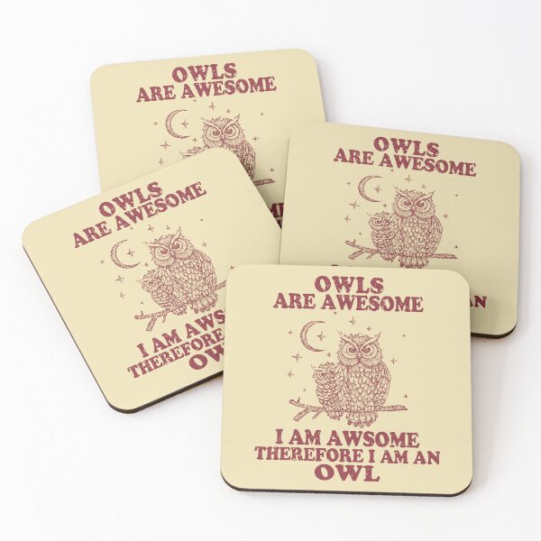 Item preview, Owls Are Awesome I'm Awesome Therefore I'm An Owl Retro designed and sold by Idontwannaknow.