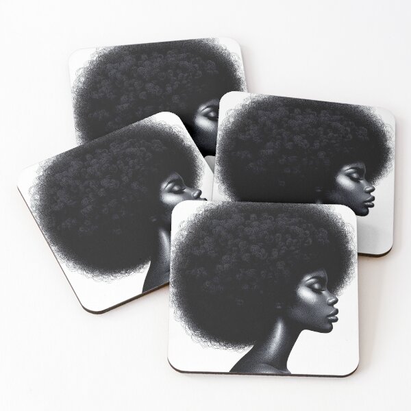 Item preview,  African woman With Afro, Dot Painting designed and sold by TQDitty.