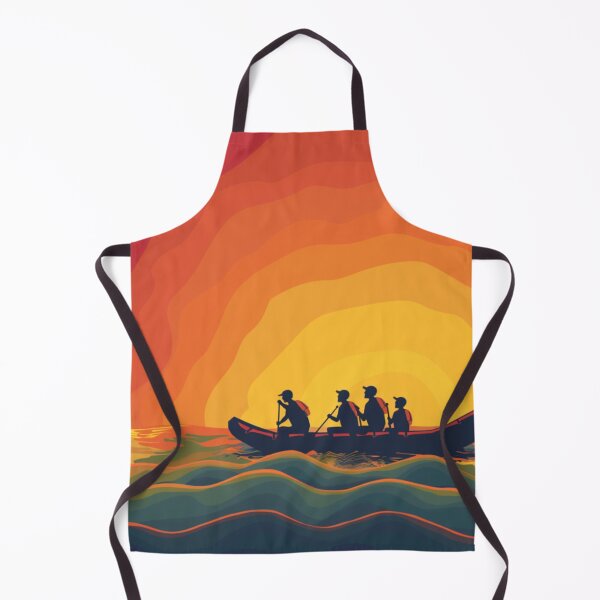 Item preview, Sunset gradient backdrop afters conquering challenging river Active Outdoors Inspired Art designed and sold by CDC40.