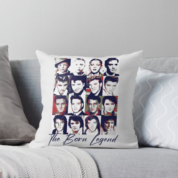 ▪️50’s【ELVIS PRESLEY】CUSHION Elvis Singer Rock-Presley Pillow Cover Pack of 2 Cozy Square