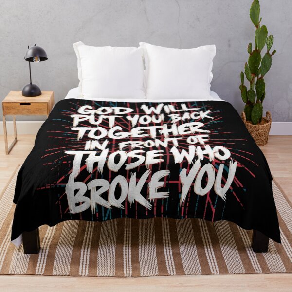 Item preview, God Will Put You Back Together Inspirational Design designed and sold by Quirky Shirts.