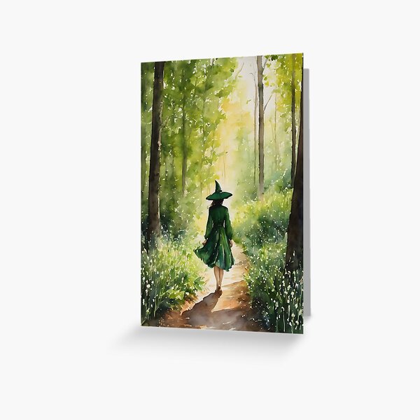 Item preview, The Green Witch in Spring Woods designed and sold by Lyra The Lavender Witch.