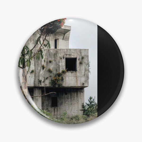 Item preview, Urban Architecture with Plants and Tree in Foreground – Urban Photography designed and sold by regnumsaturni.