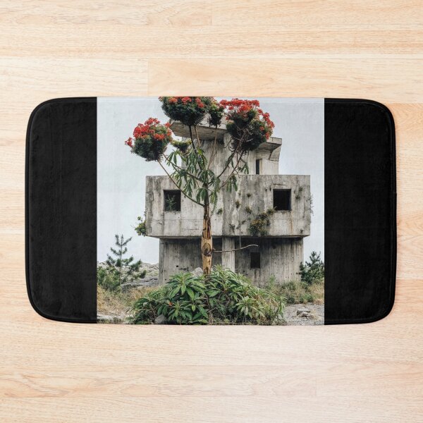 Item preview, Urban Architecture with Plants and Tree in Foreground – Urban Photography designed and sold by regnumsaturni.