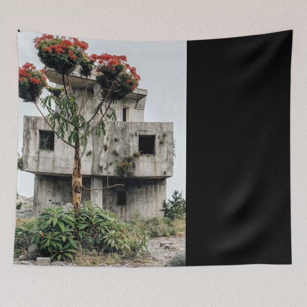 Item preview, Urban Architecture with Plants and Tree in Foreground – Urban Photography designed and sold by regnumsaturni.