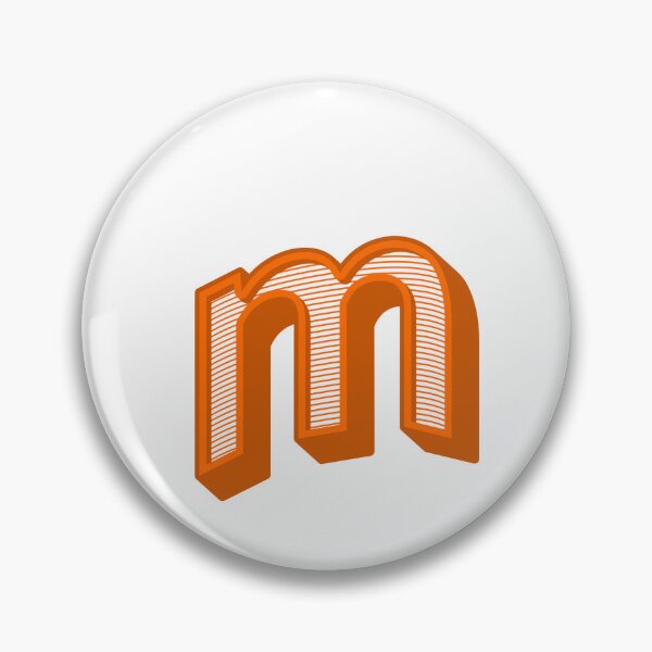 Item preview, 3D Alphabet Letter m - Bold Typography Design - Lowercase Alphabet Artwork designed and sold by uncoXab.