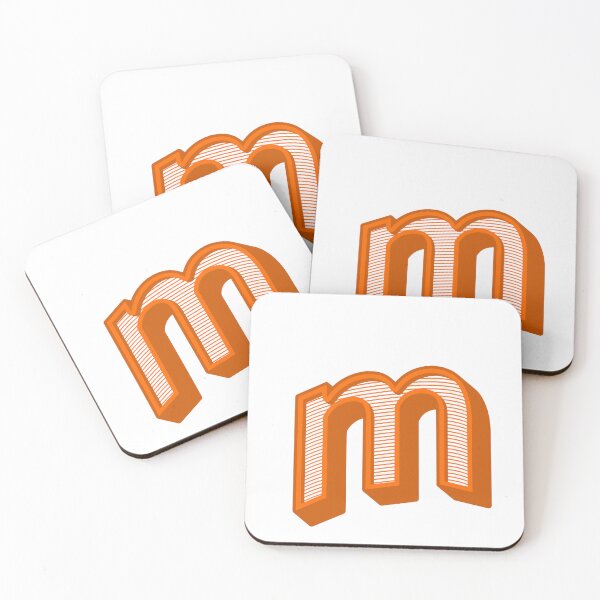 Item preview, 3D Alphabet Letter m - Bold Typography Design - Lowercase Alphabet Artwork designed and sold by uncoXab.