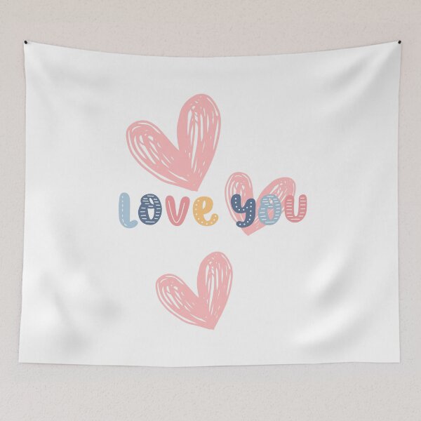 Item preview, Love, Valentines Day, February the Month of Love, Spring, Summer, Autumn, Winter, Colors, Happy, Pink, Blue, Yellow, Cute designed and sold by WORLD-SOFIA.