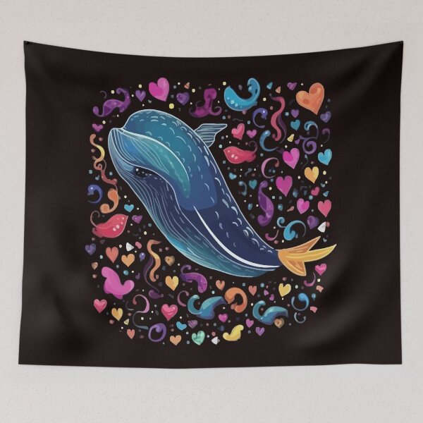 Item preview, Whale Valentine designed and sold by creativellashop.