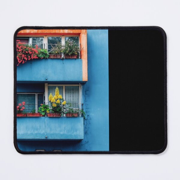Item preview, Facade with Vibrant Balcony Plants Against Urban Wall – Urban Photography designed and sold by regnumsaturni.