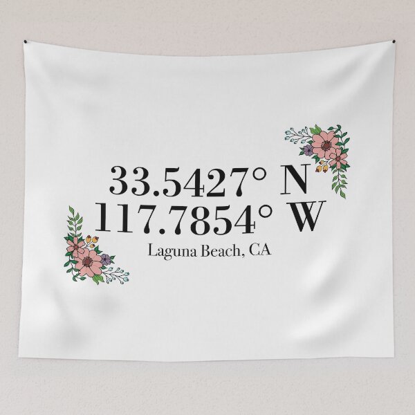 Item preview, Laguna Beach, CA Coordinates designed and sold by mynameisliana.