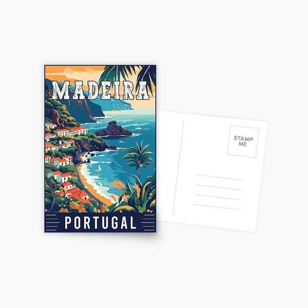 Item preview, Enchanting Beauty of Madeira in Portugal Vintage Travel Art designed and sold by turtlestart.