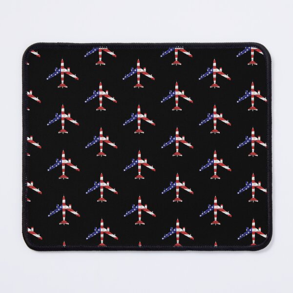 Artikelvorschau, B-47 Stratojet Militärbomber Flugzeug patriotische Flagge Silhouette entworfen und verkauft von RealPilotDesign.