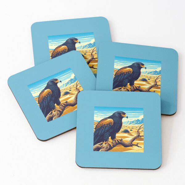 Item preview, Eagle in the desert /Vultures sitting on a branch designed and sold by Marici8.