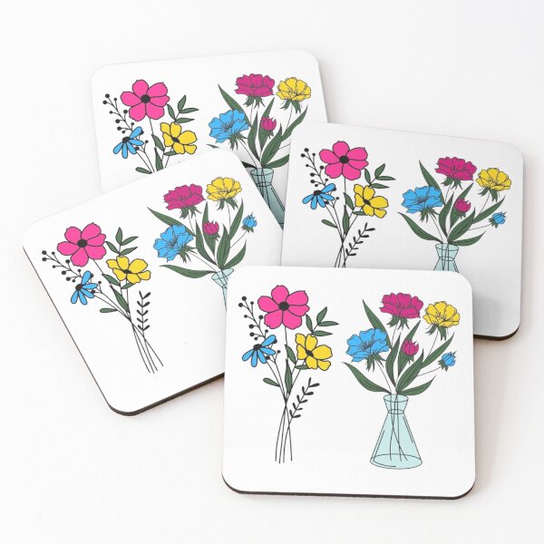 Item preview, Pansexual Pride Flowers  designed and sold by jennysselling.