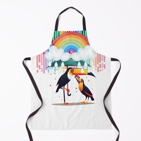 Item preview, toucan couple in the rain designed and sold by Yeyishop.
