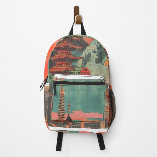 Item preview, Mythical creatures and spirits in a mashup of 1920s US City and Tokyo designed and sold by deepglitchart.