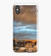 Rainbow Over The Badlands iPhone Case