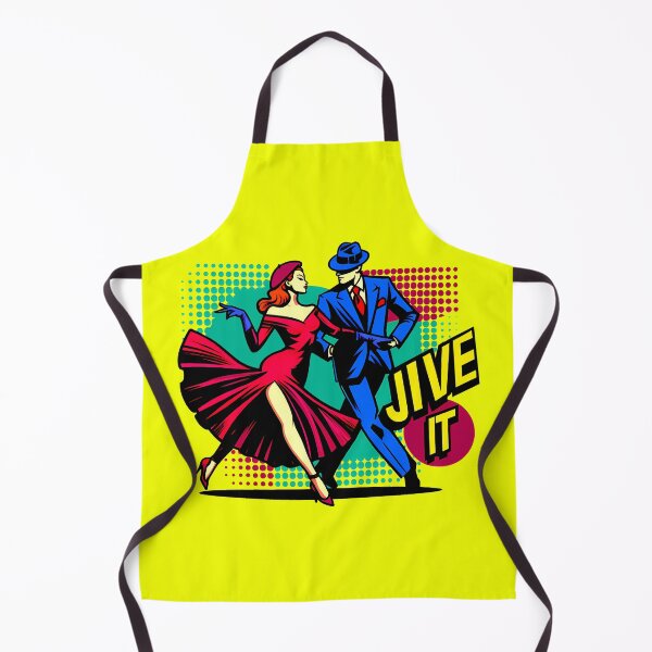 Item preview, Jive dance couple of the 30s - pop color illustration designed and sold by AD-Digital-Art.