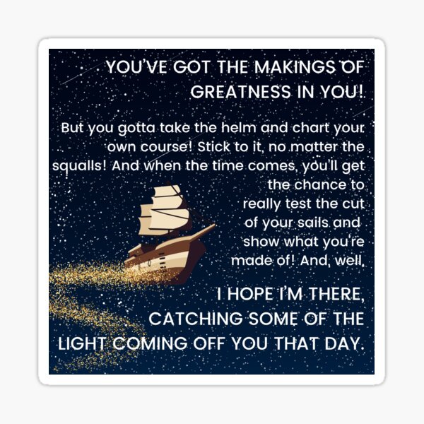 Item preview, Treasure Planet Quote designed and sold by Madrie13.