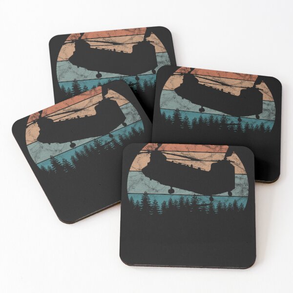 Item preview, CH-47 Chinook Helicopter Retro Sunset Silhouette Vintage designed and sold by RealPilotDesign.