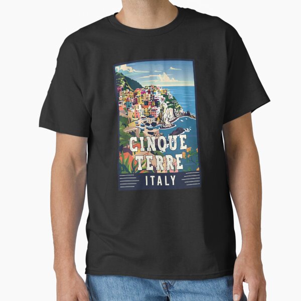 Item preview, Charm of Cinque Terre in Italy - Vintage Travel Art designed and sold by turtlestart.