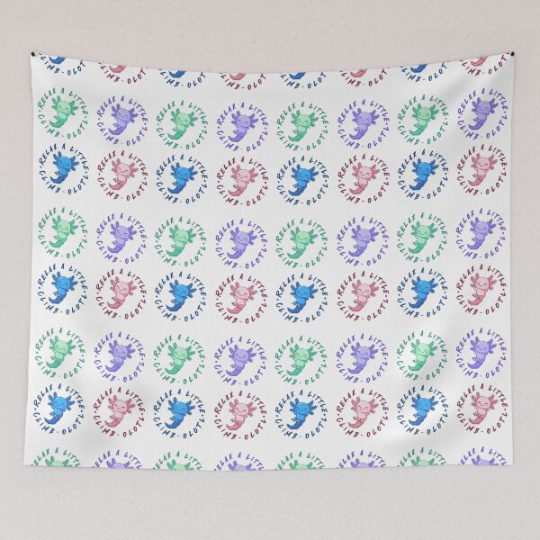 Item preview, Climbing Axolotl (Relax a Little, Climb-olotl) designed and sold by knockknock313.
