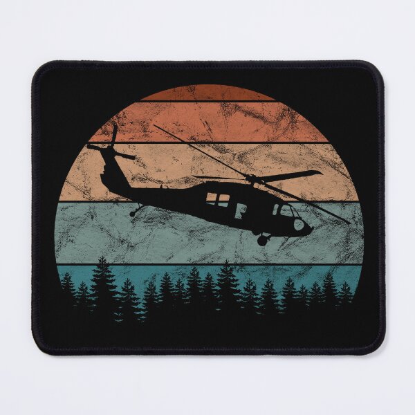 Item preview, UH-60 Black Hawk Helicopter Retro Sunset Silhouette Vintage designed and sold by RealPilotDesign.