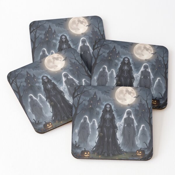 Item preview, Haunting procession: Enchanted Skeletons In The Moonlit Woods designed and sold by EnchantedVista.