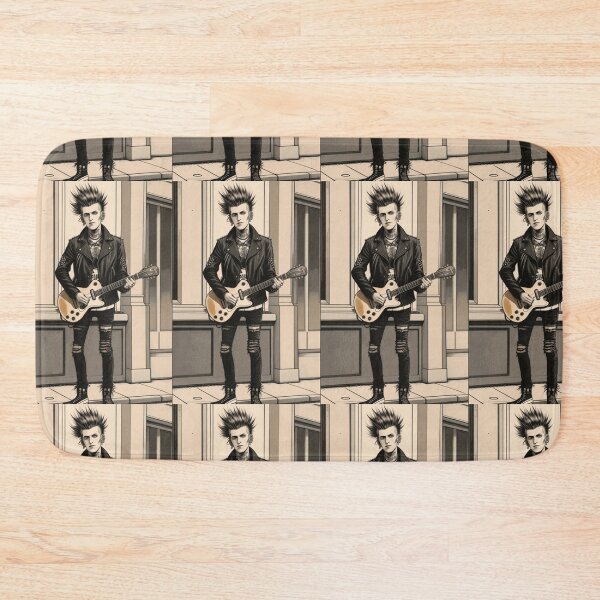 Item preview, Street Punk Playing Guitar On the Street | Digital Art designed and sold by patrickcallan.