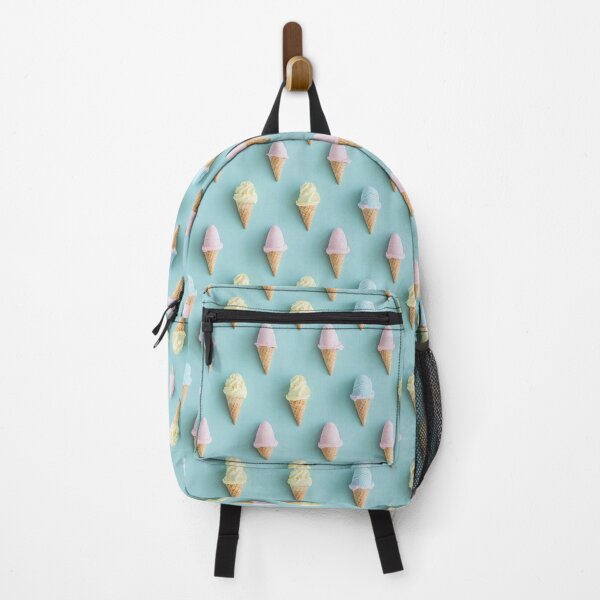 Item preview, Ice cream in a cone on a light blue background. designed and sold by ktrin_ai.