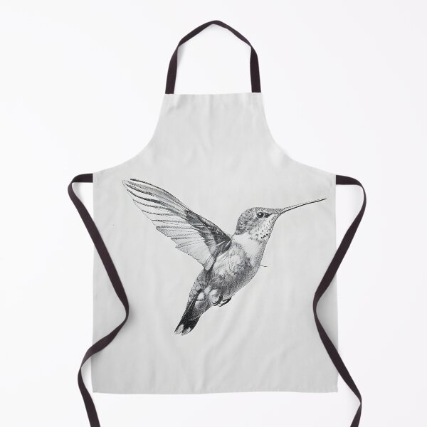 Item preview, Black and White Humming bird Pencil Drawing designed and sold by Pencil-Art.